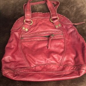 Red Leather Women's Bag